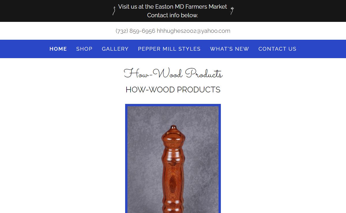 How-Wood Products - Woodcraft, Pepper Mills