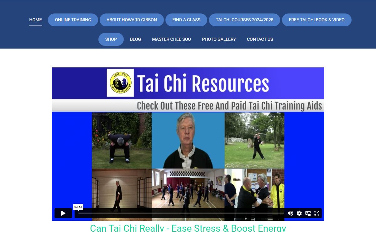 Tai Chi Online – Using Tai Chi to help people gain better health and wellbeing