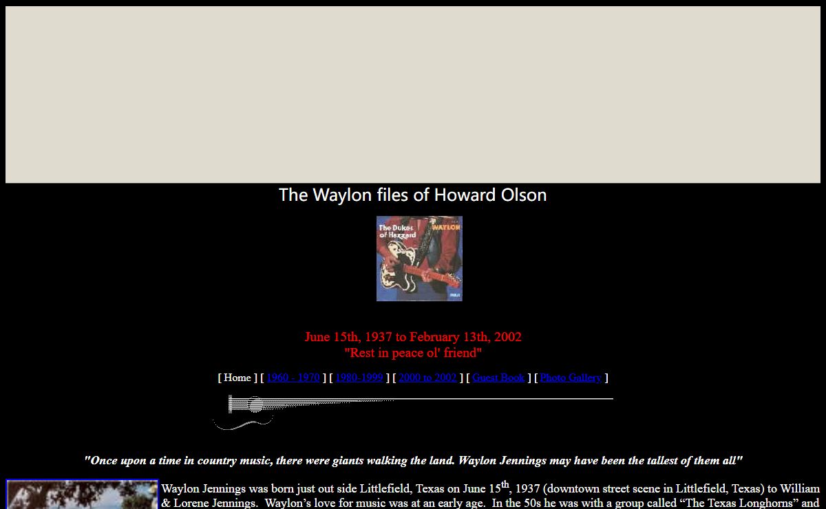 Waylon files of Howard