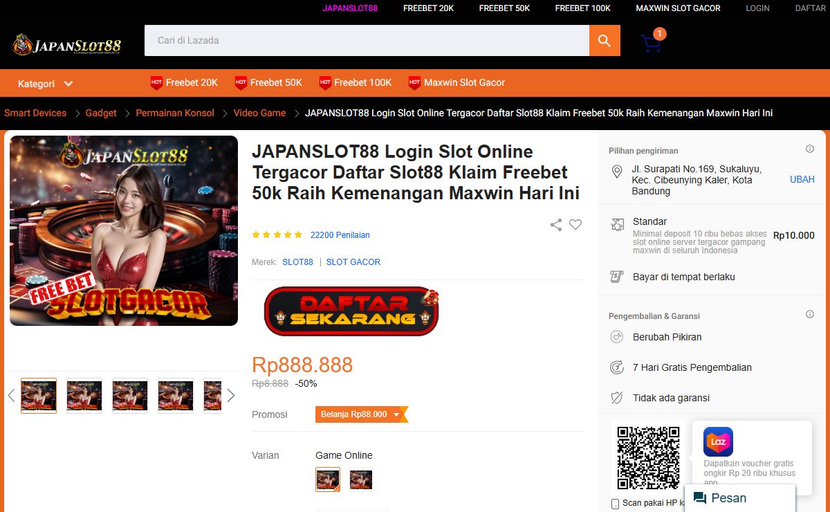 JAPANSLOT88 Login Slot Online Tergacor Daftar Slot88 Klaim Freebet 50k Raih Kemenangan Maxwin Hari Ini