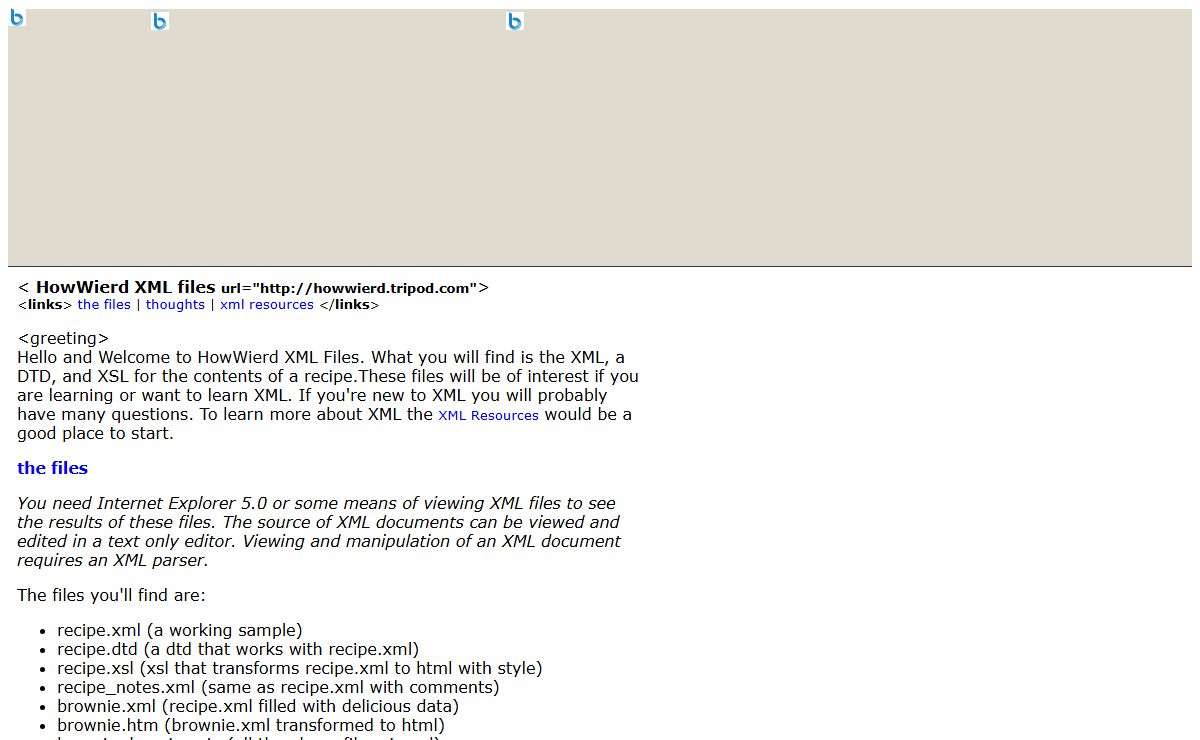 howwierd xml files