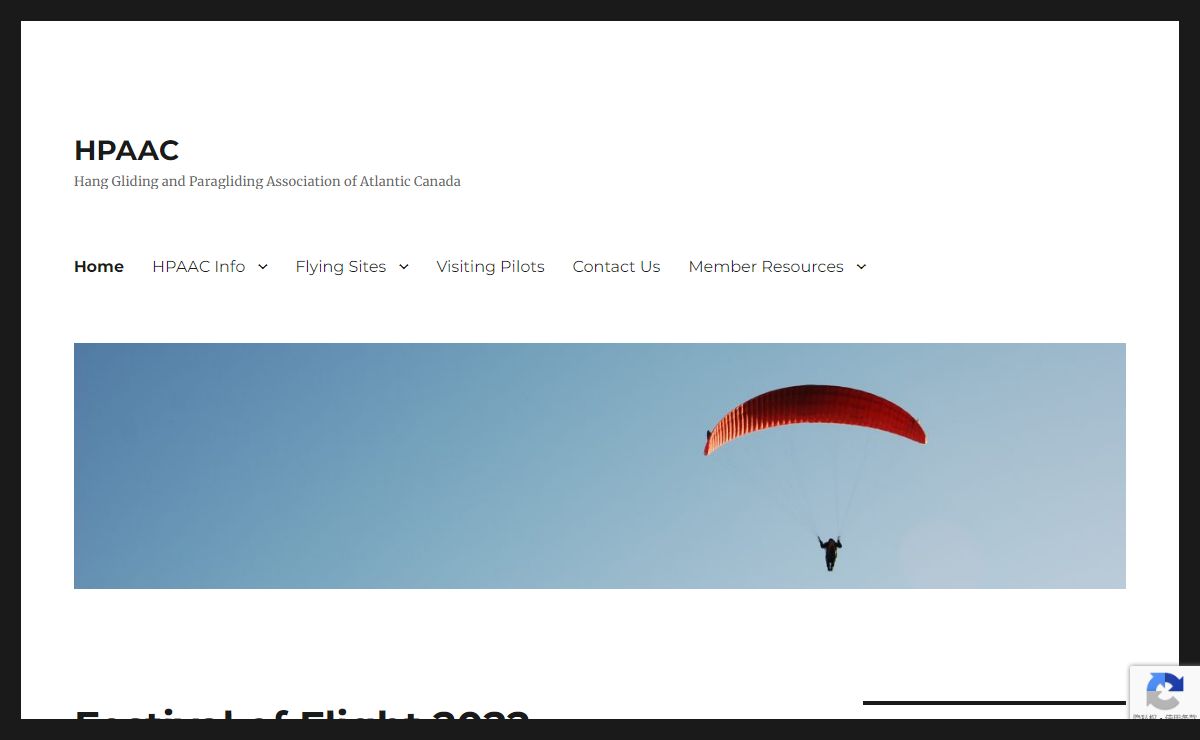 HPAAC – Hang Gliding and Paragliding Association of Atlantic Canada