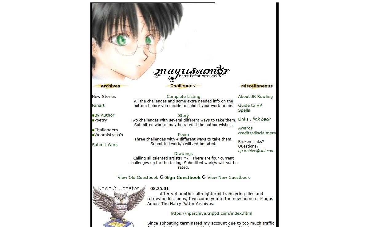 Magus Amor: The Harry Potter Archives
