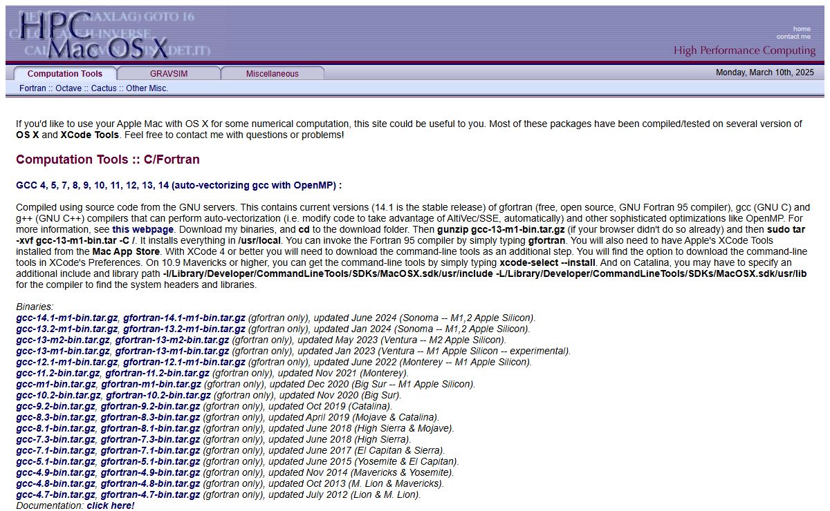 High Performance Computing for Mac OS X