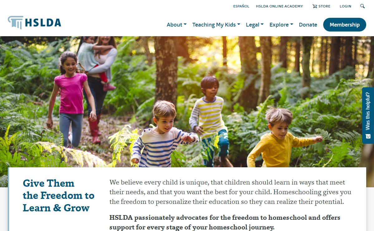 HSLDA - Making homeschooling possible