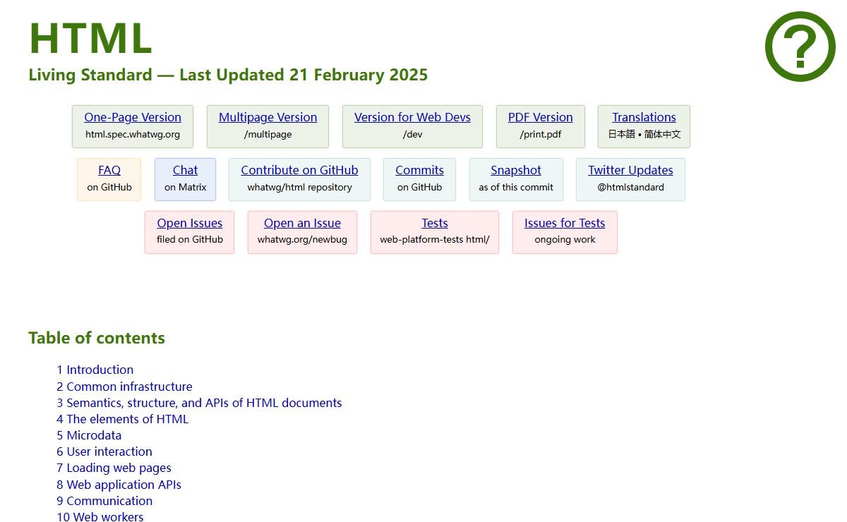 HTML Standard