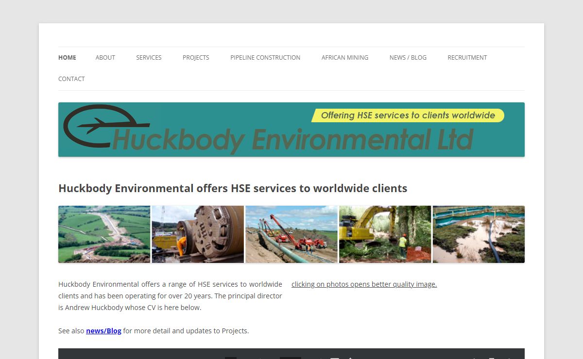 Huckbody Environmental Ltd | Huckbody Environmental offers HSE services to clients worldwide.