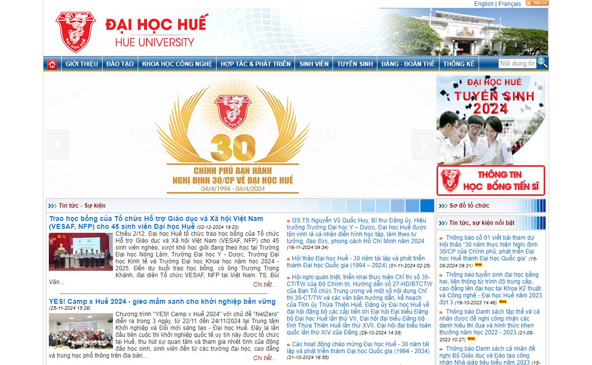 Cổng thông tin Đại học Huế