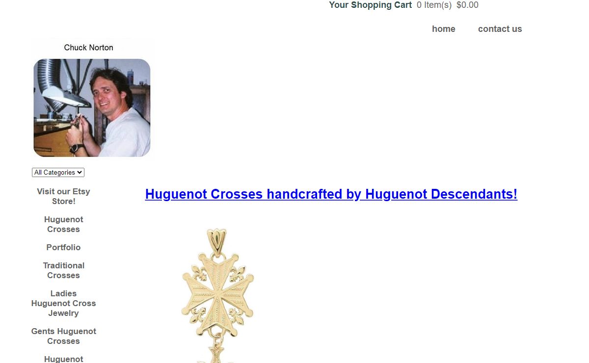 Huguenot Cross Jewelry Handcrafted by Huguenot Descendants