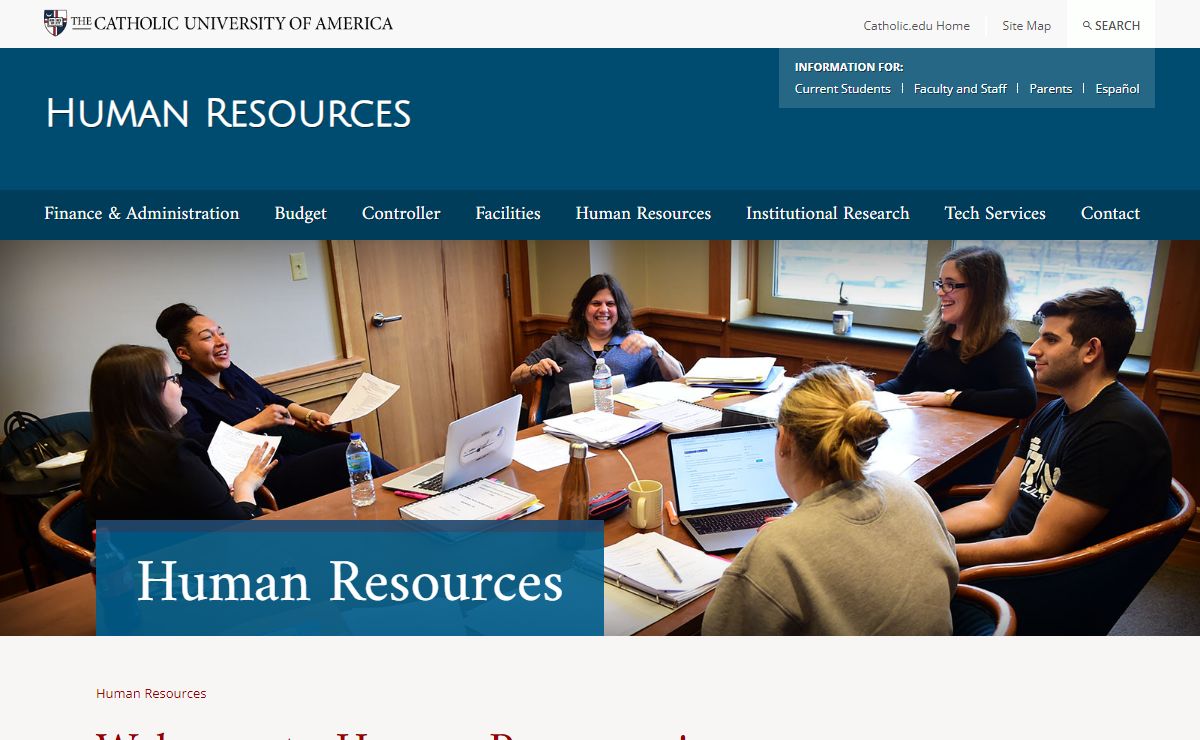 Welcome to Human Resources! | CUA