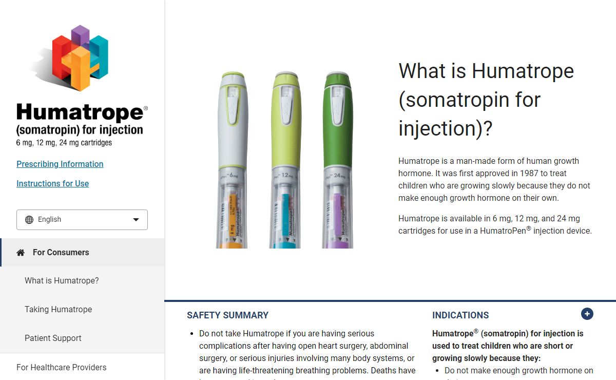 HGH Injection Treatment | Humatrope® (somatropin) for injection