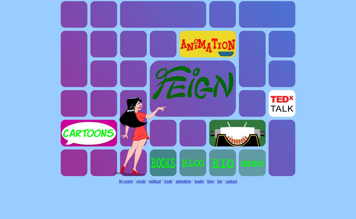 Writer and cartoonist Larry Feign: comics, books, animation, writing