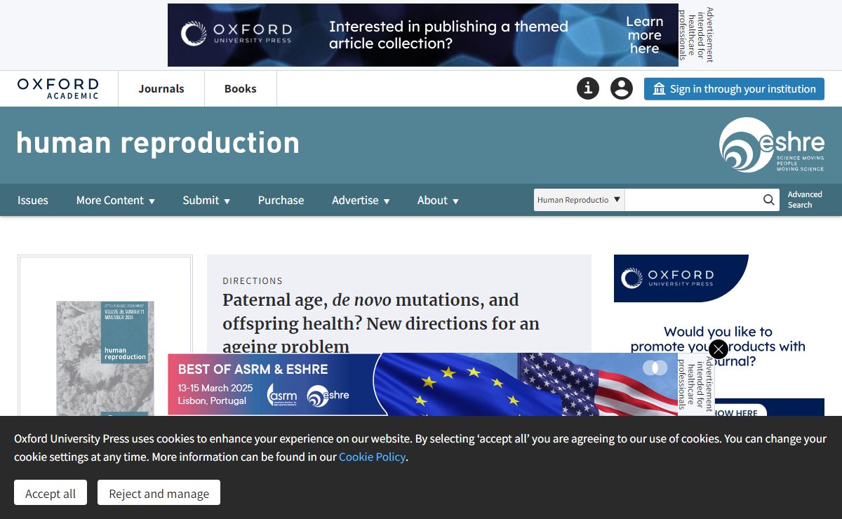 Human Reproduction | Oxford Academic