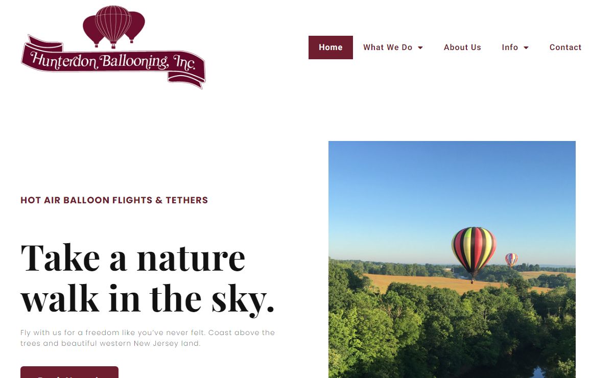 Hunterdon Ballooning – Take A Nature Walk In The Sky