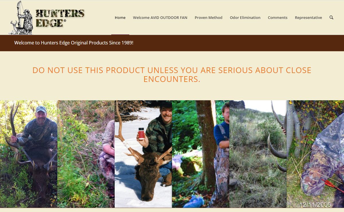 Hunters Edge® – Odorless Scent Control & Insect Repellent For Serious Hunters