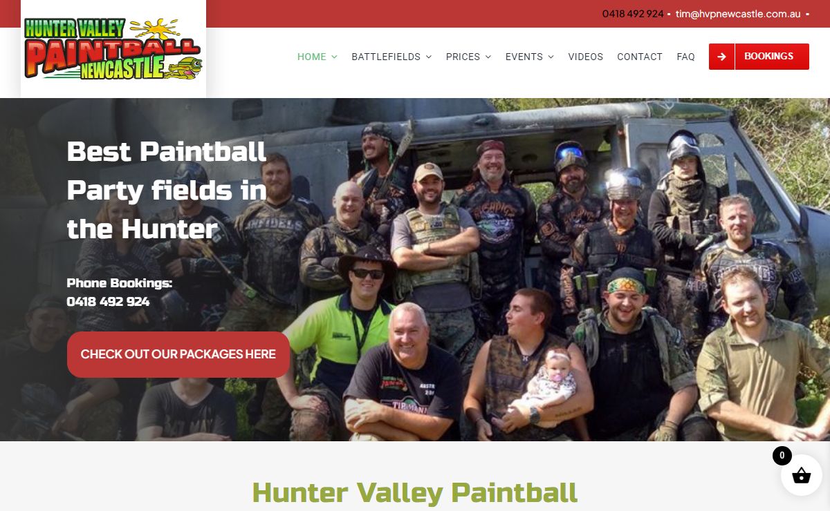 Paintball Parties Newcastle - Hunter Valley Paintball Newcastle