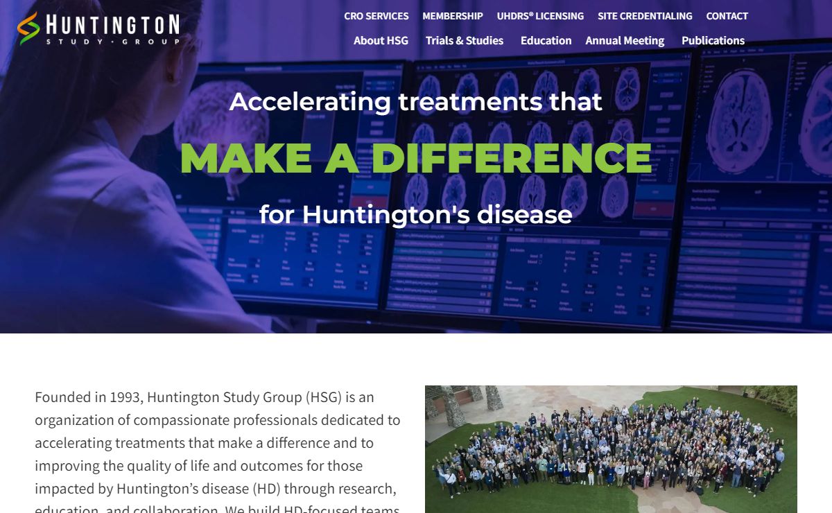 Huntington Study Group | CRO for Huntington's Disease