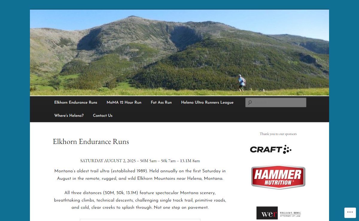Elkhorn Endurance Runs | Brought to you by the Helena Ultra Runners League (HURL)