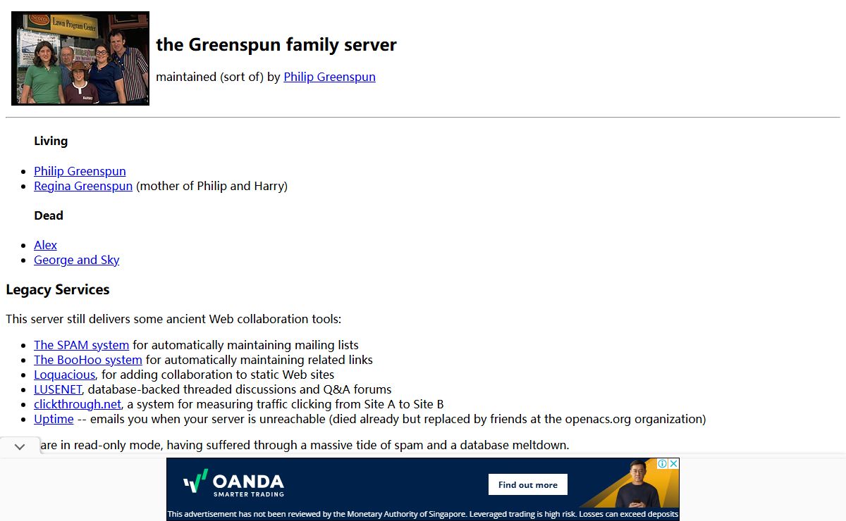 the Greenspun family server