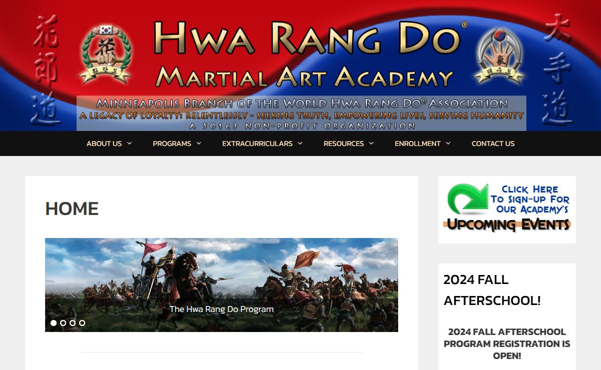 hwarangdominneapolis.com – Complete Martial Art Training for Children and Adults in the Minneapolis, St. Paul, greater Twin Cities Area