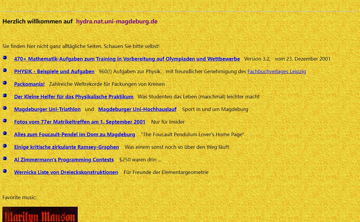 Homepage von Eckard Specht