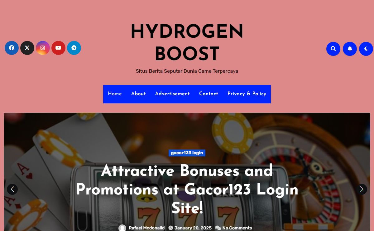 HYDROGEN BOOST - Situs Berita Seputar Dunia Game Terpercaya