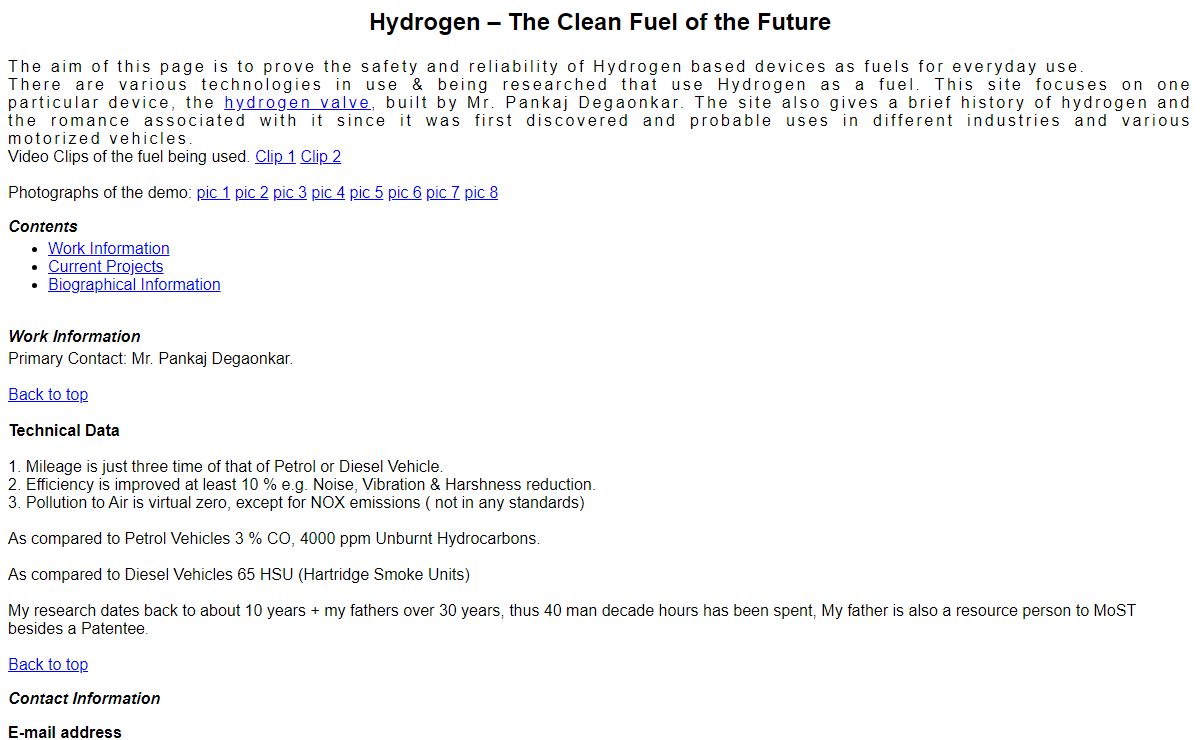 HydrogenFuel Home Page