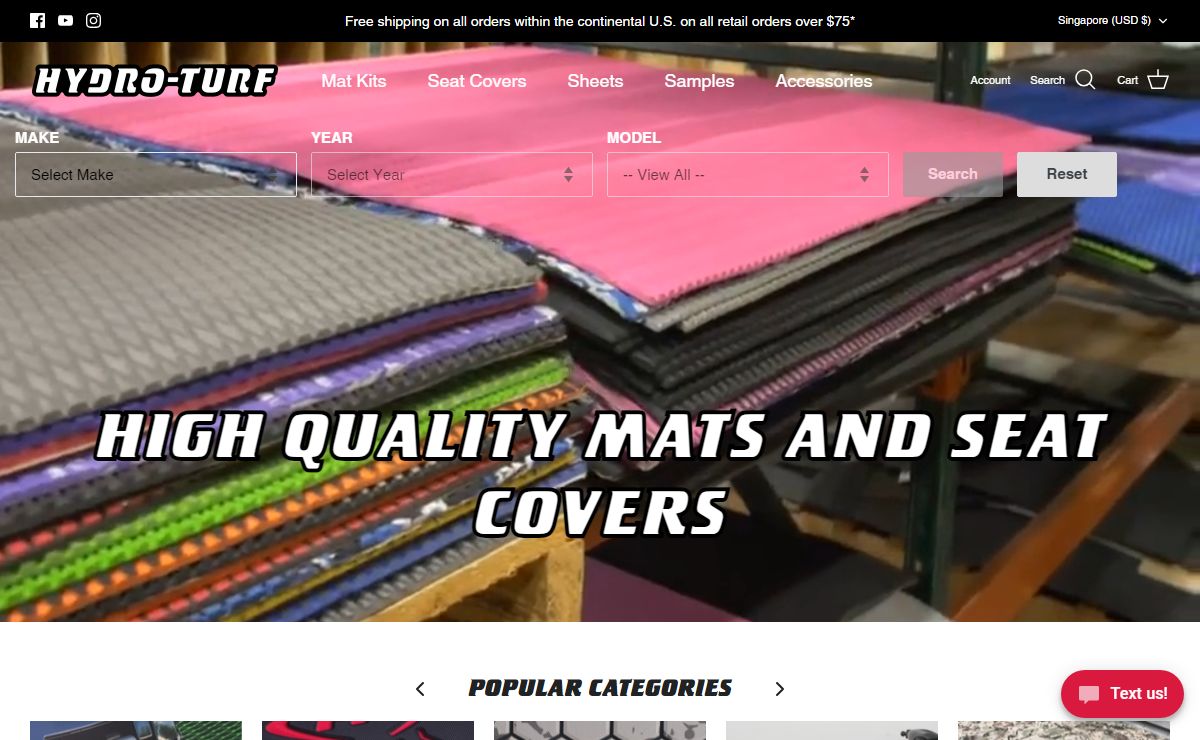 Hydro-Turf | Custom PWC Mats & Seat Covers