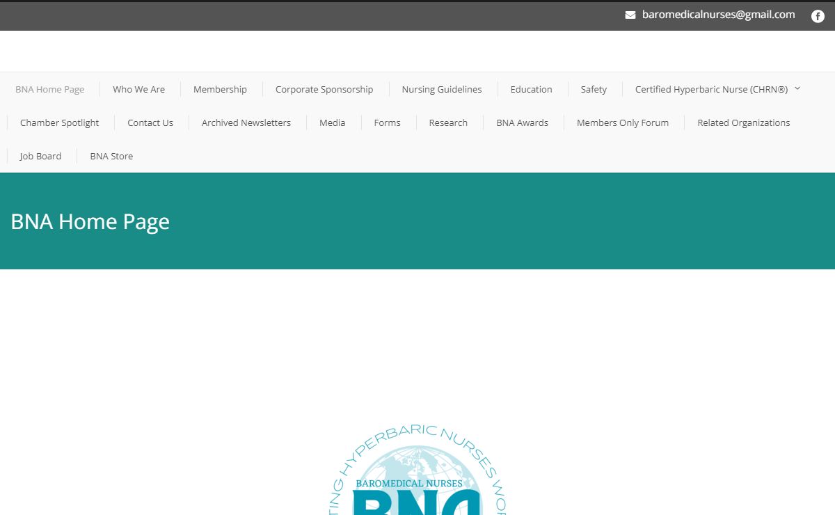 Baromedical Nurses Association - Healing Under Pressure!