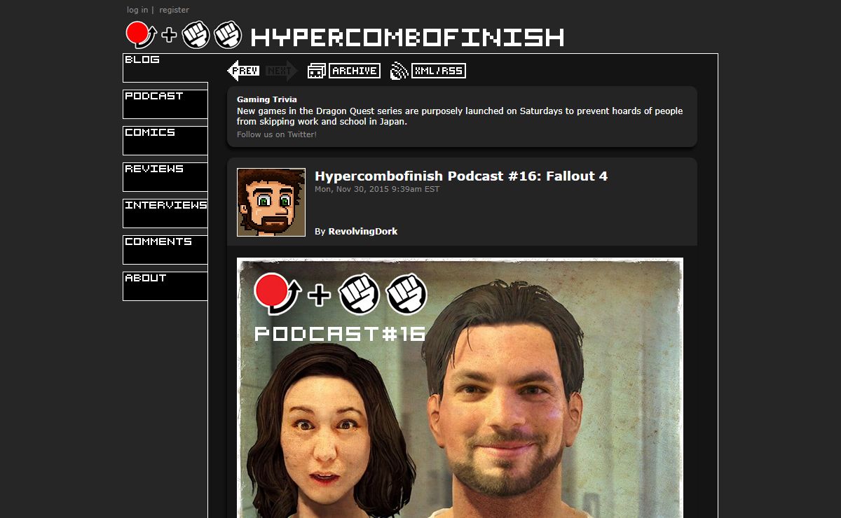 Hypercombofinish :: Comics and conversation from a pixelated perspective