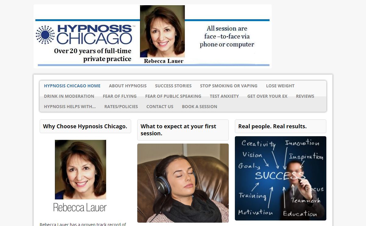 Hypnosis Chicago Home - Hypnosis Chicago