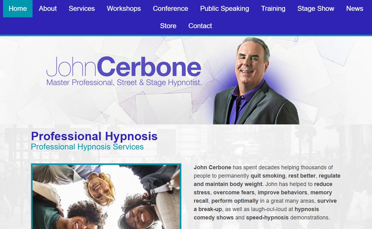 Master Professional, Street & Stage Hypnotist John Cerbone The Trance-Master
