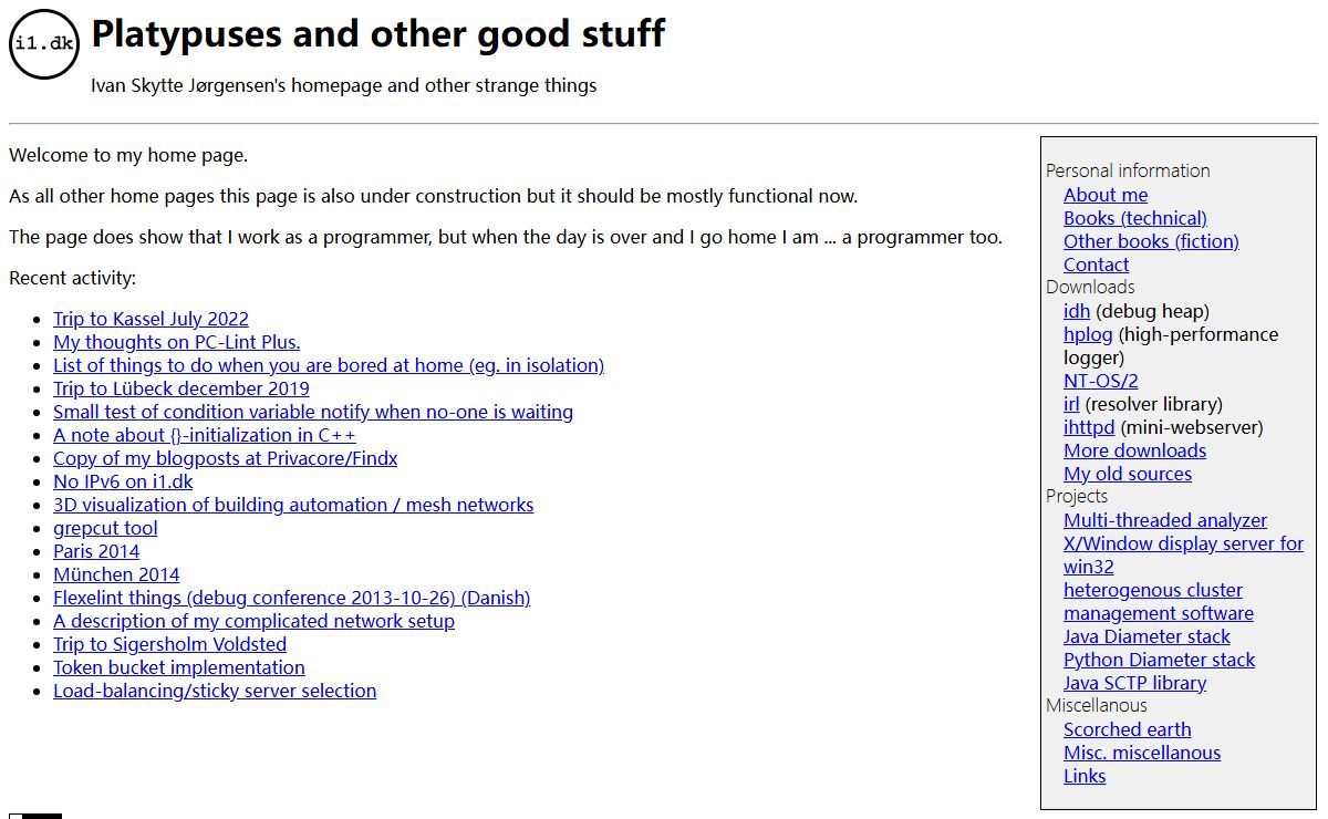 Platypuses and other good stuff