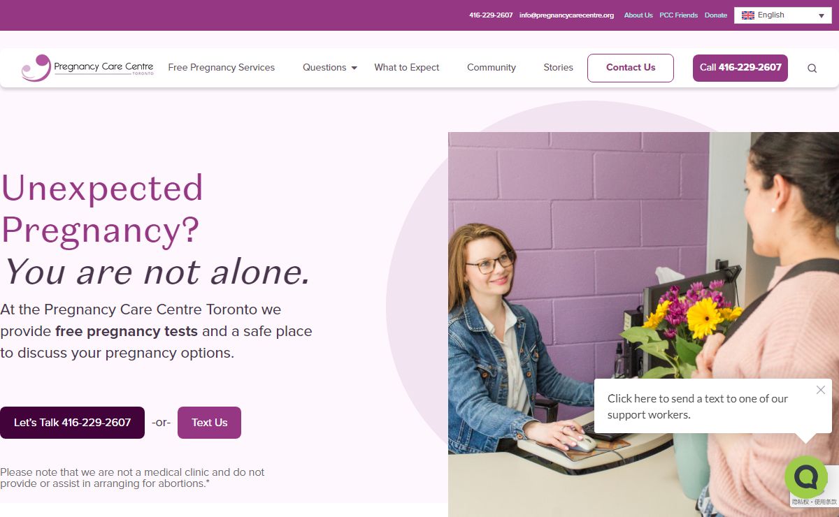 Pregnancy Care Centre Toronto – Free Unexpected Pregnancy Support Services