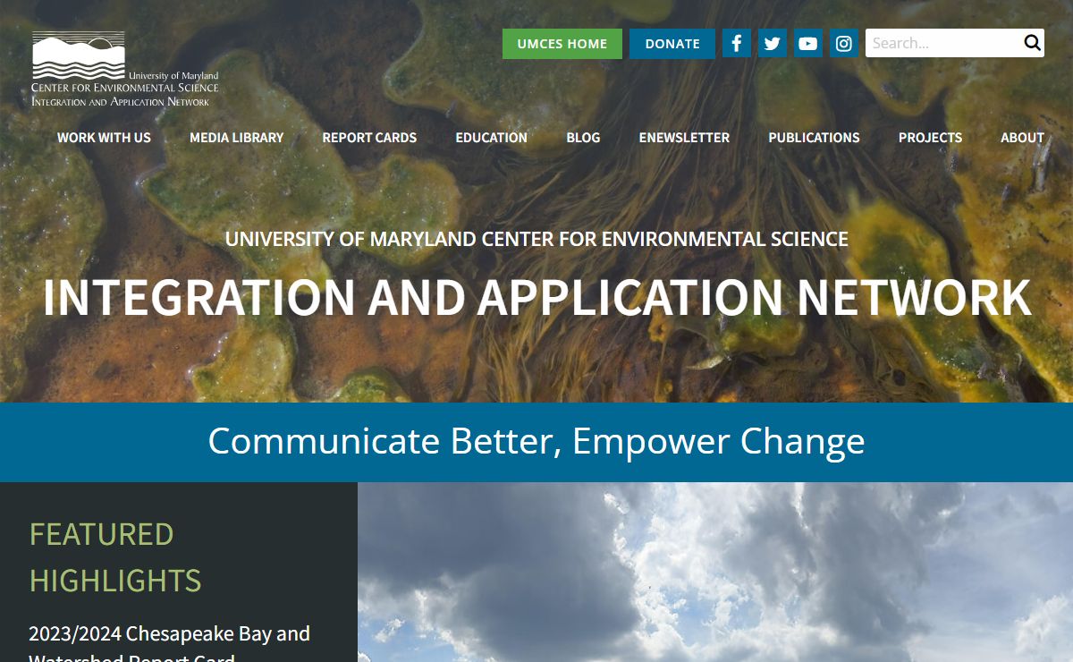 Integration and Application Network | University of Maryland Center for Environmental Science