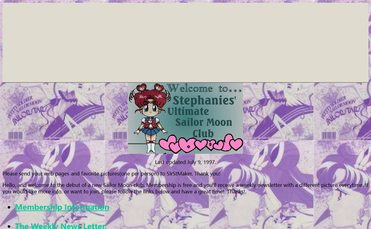 Stephanies' Ultimate Sailor Moon Club.