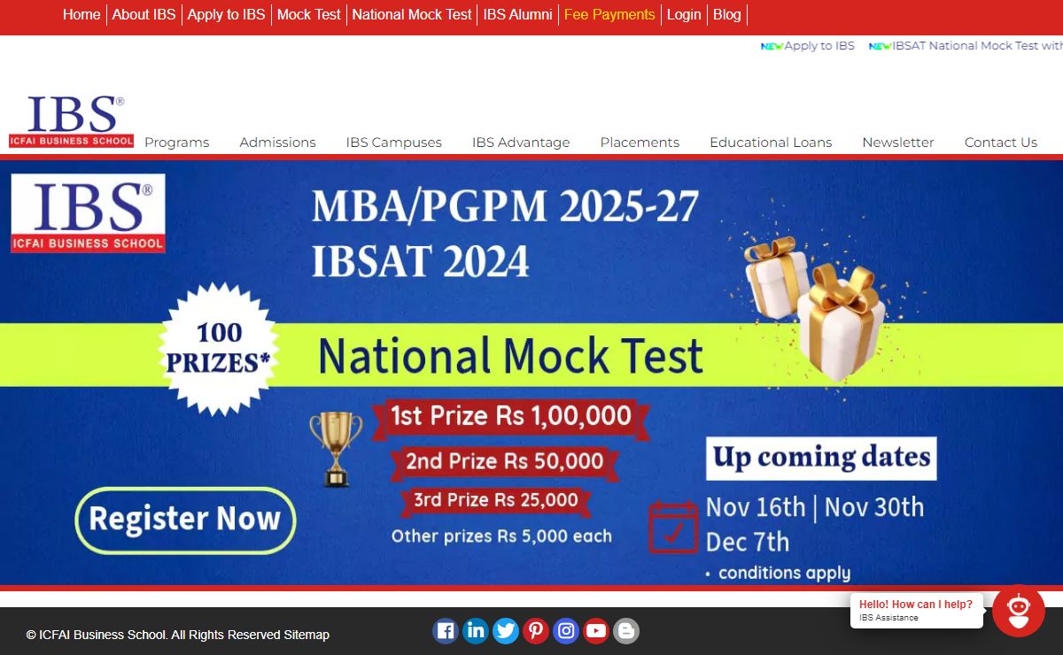 IBS-ICFAI Business School is among Best B School in India