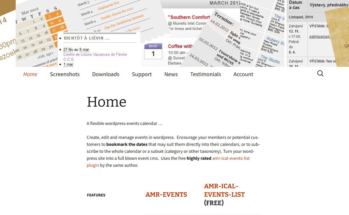 Wordpress events calendar recurring events and ics feed