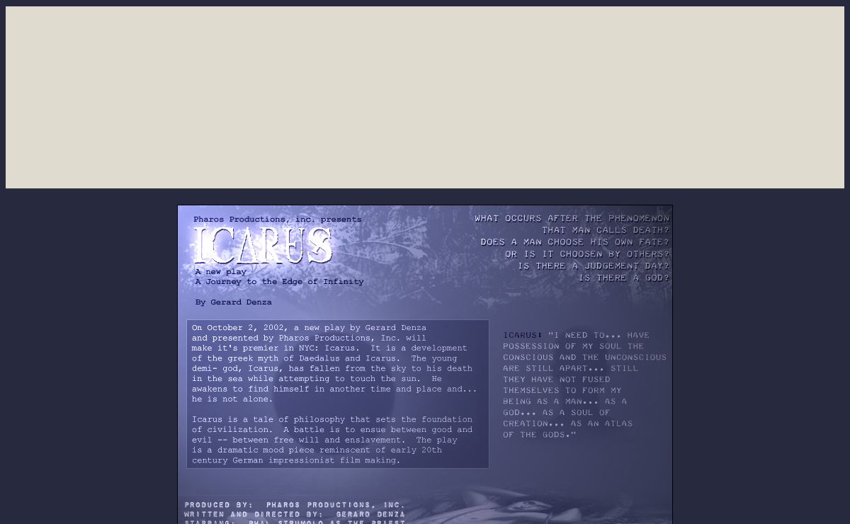 Icarus- A Journey to the Edge of Infinity