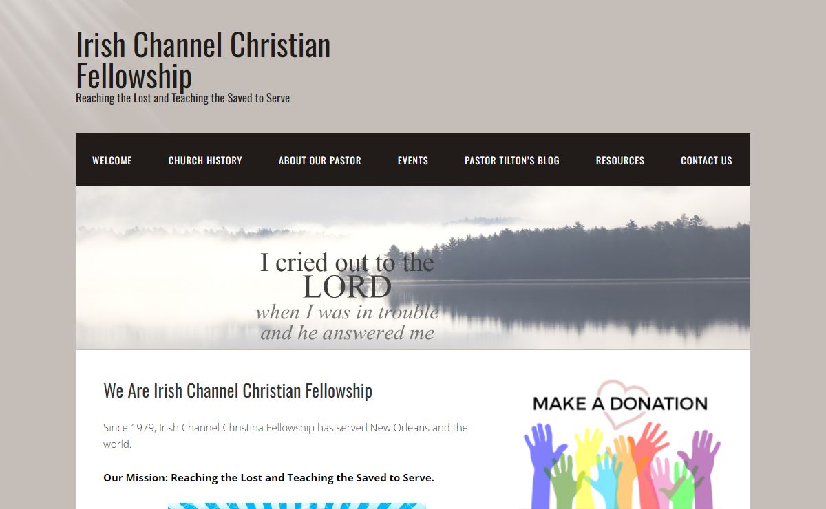 Irish Channel Christian Fellowship – Reaching the Lost and Teaching the Saved to Serve