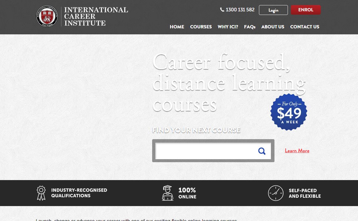Distance Education, Short Courses Online Study - ICI