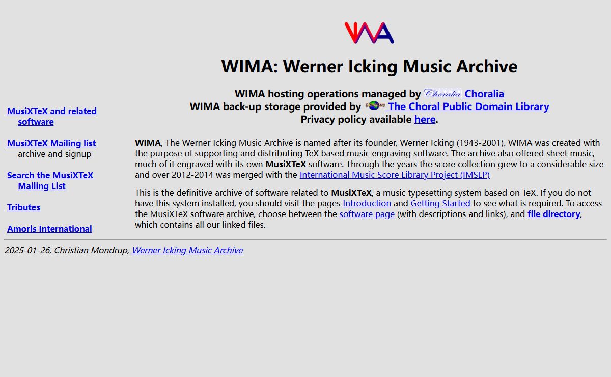 WIMA: Werner Icking Music Archive