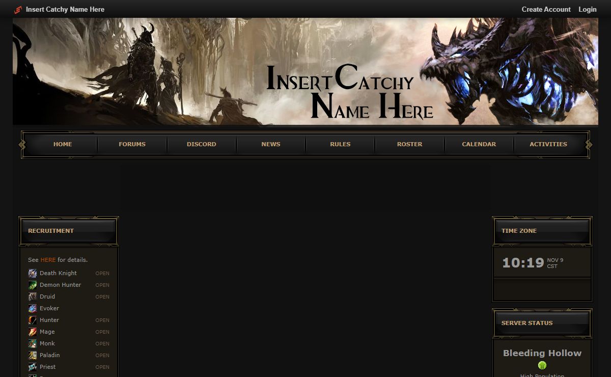 Insert Catchy Name Here - Horde - Bleeding Hollow