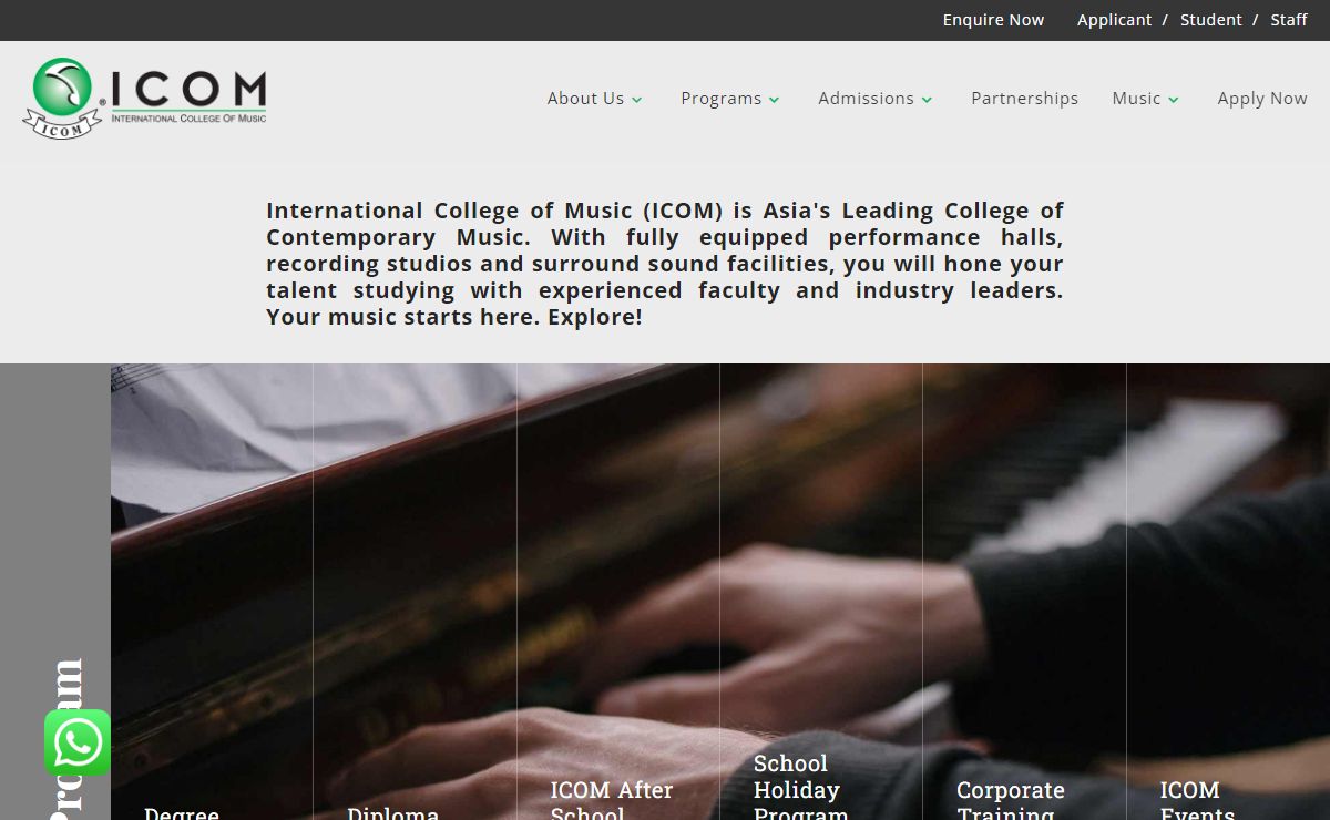 ICOM - Best International Music College / Music School In KL, Malaysia
