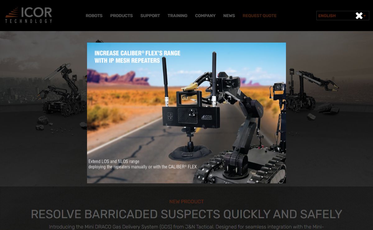 ICOR Technology - Tactical & Security Robotics Products