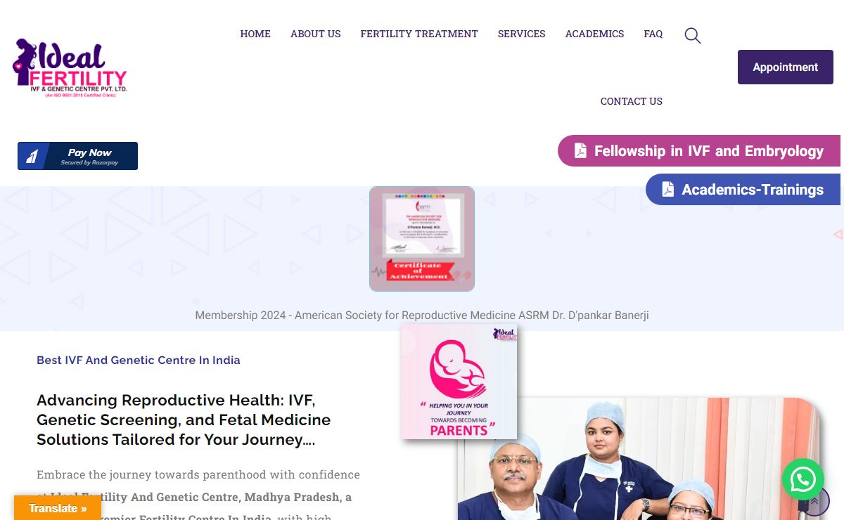 Best IVF Centre for Fertilization in India | Ideal Fertility And Genetic Centre