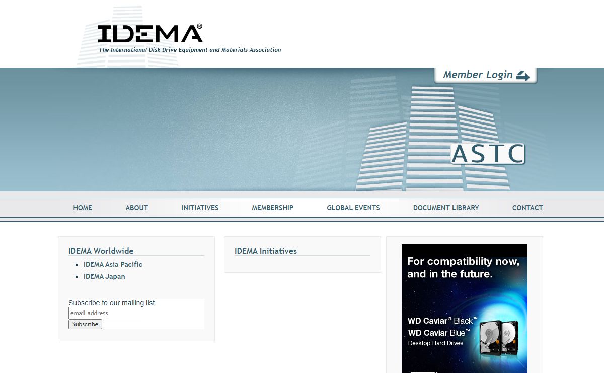 IDEMA | International Disk Drive Equipment and Materials Association