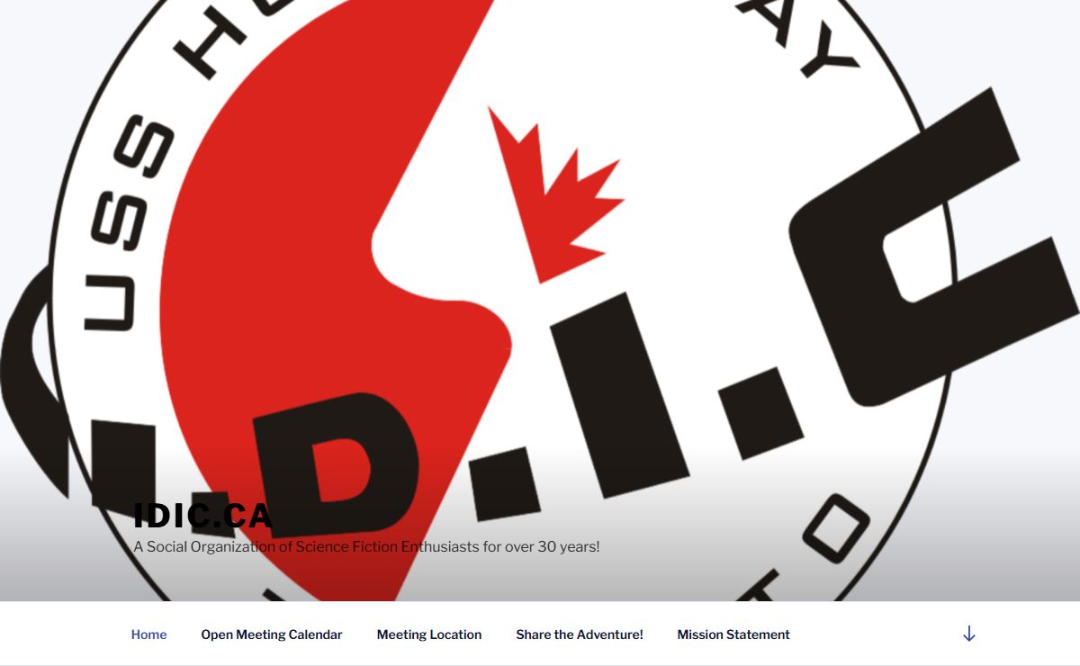 idic.ca – A Social Organization of Science Fiction Enthusiasts for over 30 years!