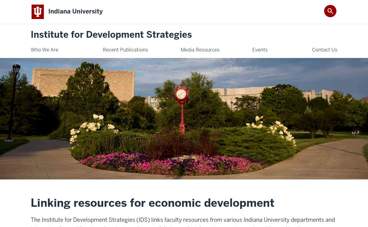Institute for Development Strategies: Indiana University