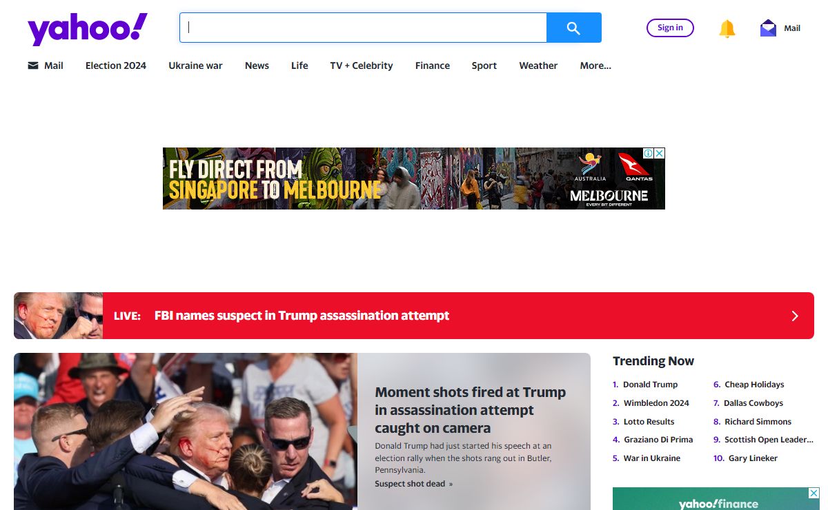 Yahoo UK | News, email and search